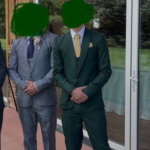 Men's Dark Green Suit